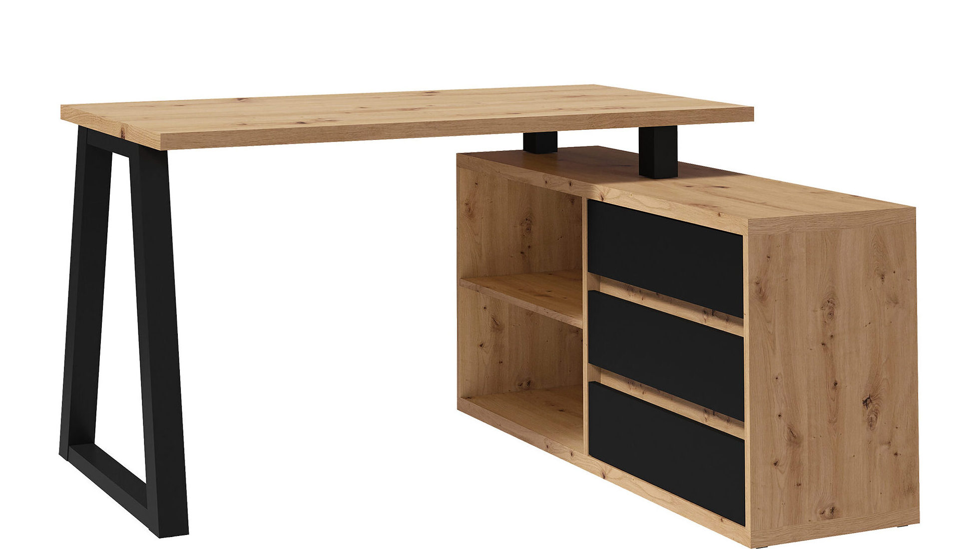 narożne biurko z komodą