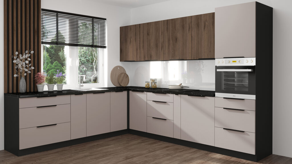 meble do kuchni w kolorze kaszmiru