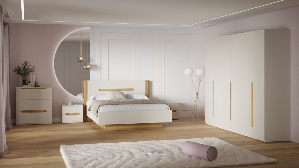 meble w kolorze ciepłej bieli