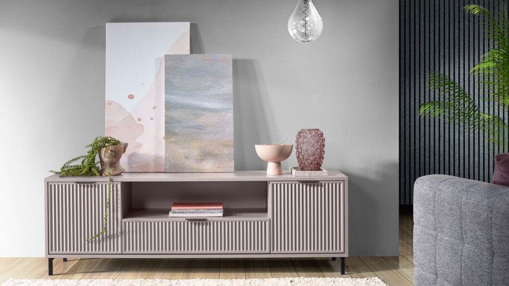 szafka rtv w kolorze kaszmir