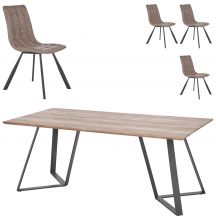 Zestaw stół CALGARY + krzesła K-280 Podstawowe (1)