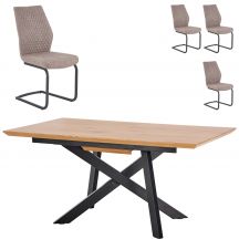 Zestaw stół CAPITAL + krzesła K-272 Podstawowe (1)