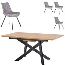 Zestaw stół CAPITAL + krzesła K-279 Podstawowe (1)