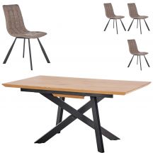 Zestaw stół CAPITAL + krzesła K-280 Podstawowe (1)