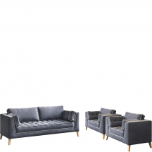 Zestaw wypoczynkowy sofa + 2 fotele SCANDI Podstawowe