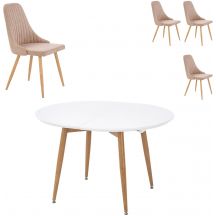 Zestaw stół EDWARD + krzesła K-285 Podstawowe (1)
