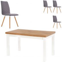 Zestaw stół TIAGO + krzesła K-282 Podstawowe (1)