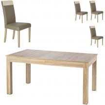Zestaw stół SEWERYN + krzesła NORBERT Podstawowe (1)