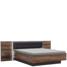 Łóżko 160 x 200 i szafki nocne BLQL161B-N09 BELLEVUE Podstawowe