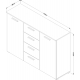 Komoda 2D4SZ 22AE1626 TYP-26 BETA Szkic
