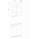 Szafa przesuwna 180 z lustrem ID-02 IDEA Szkic