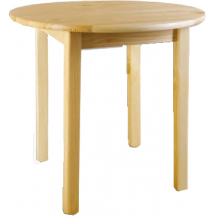 Stół okrągły drewniany sosnowy 50x50x75 ST105 Podstawowe