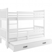 Łóżko 3-osobowe z materacami dla dziecka CARINO Podstawowe (1)