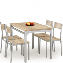 Zestaw stół i 4 krzesła MALCOLM Podstawowe (1)